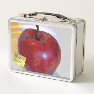 Apple and Pear Metal Lunch Box