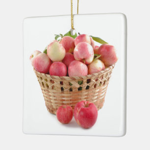 apple apples fruit food vine custom personalise ceramic ornament