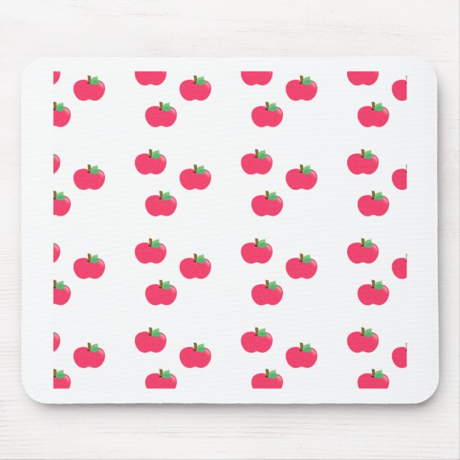 apple apples fruit food vine custom personalise mouse pad (Front)