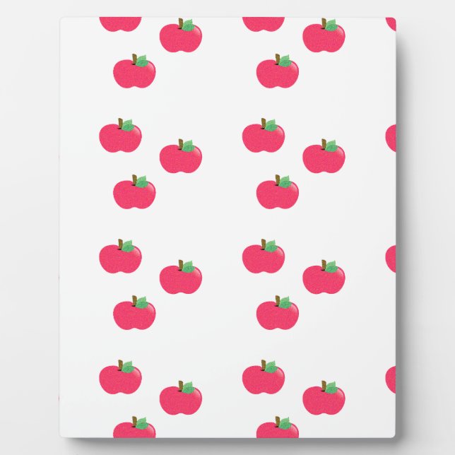 apple apples fruit food vine custom personalise plaque (Front)