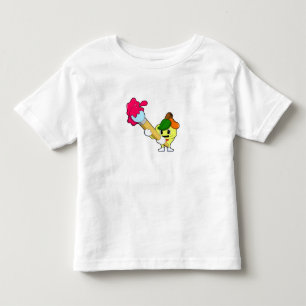 Apple as Painter with Paint brush Toddler T-Shirt