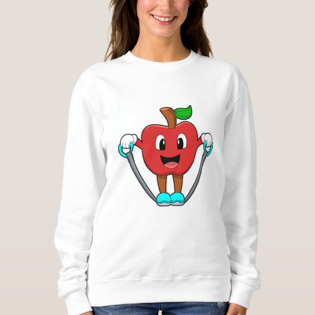Apple at Fitness with Rope Sweatshirt (Front)