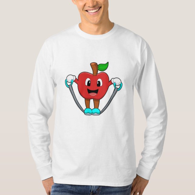 Apple at Fitness with Rope T-Shirt (Front)
