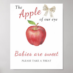 Apple baby shower - Babies are sweet Poster
