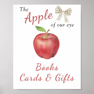 Apple baby shower - Books, Cards and gifts  Poster