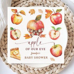 Apple Baby Shower Gender Neutral Paper Napkin