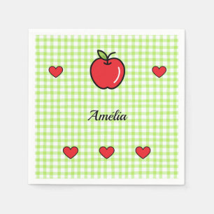 Apple Baby Shower Napkins – “Sweet Little One” 