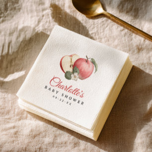 Apple Baby Shower Personalised Party Napkins
