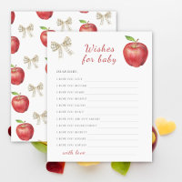 Apple baby shower Wishes for baby