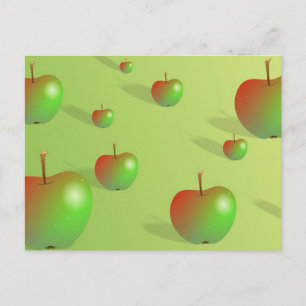 Apple Background Postcard