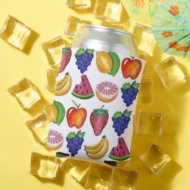 Apple Banana Lemon Lime Grapes Berry Fruit Salad Can Cooler (In Situ Summer)