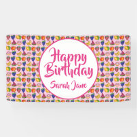 Apple Banana Lemon Lime Grapes Happy Birthday