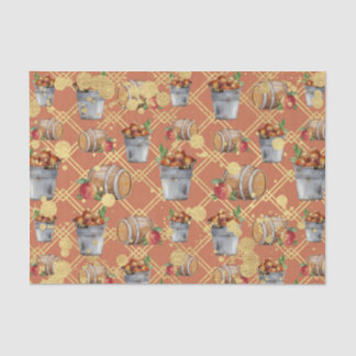 Apple Barrels (Design 8 Yellow/Orange Series) Tissue Paper