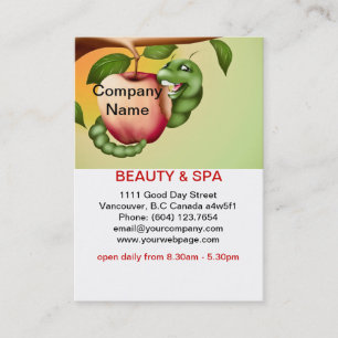 Apple  Beauty Spa Salon Business Card