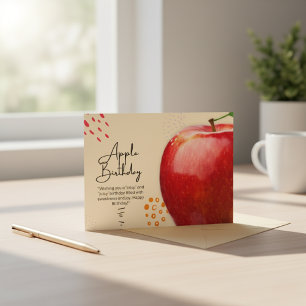 Apple Birthday Card