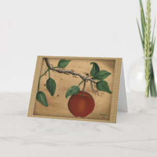 Apple Birthday Card (Large Print)