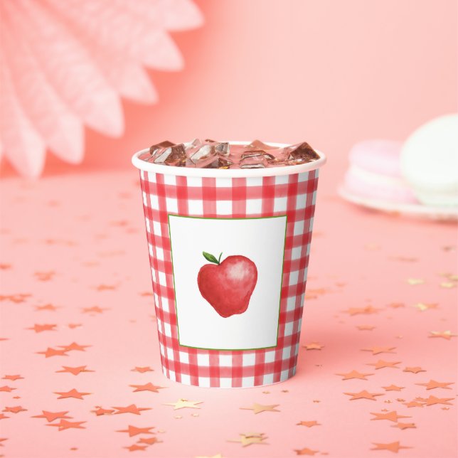 Apple Birthday Paper Cup (Insitu)