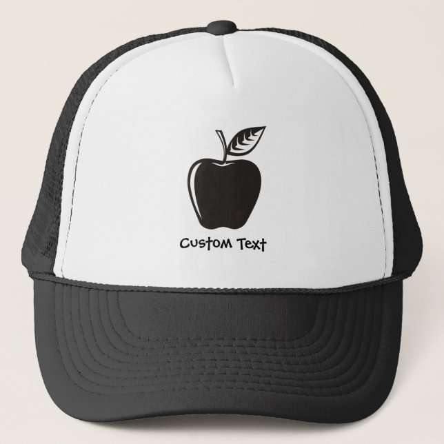 Apple Black Trucker Hat (Front)