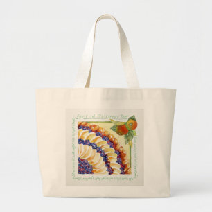 Apple blackberry tart 2014 large tote bag