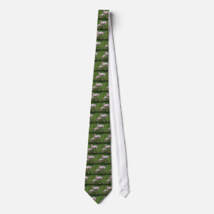 apple blossom and green leaves tie