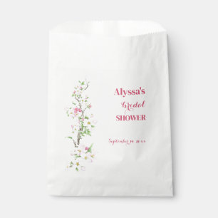 Apple Blossom Bridal Shower Personalised Favour Bags