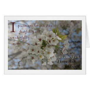 Apple blossom card