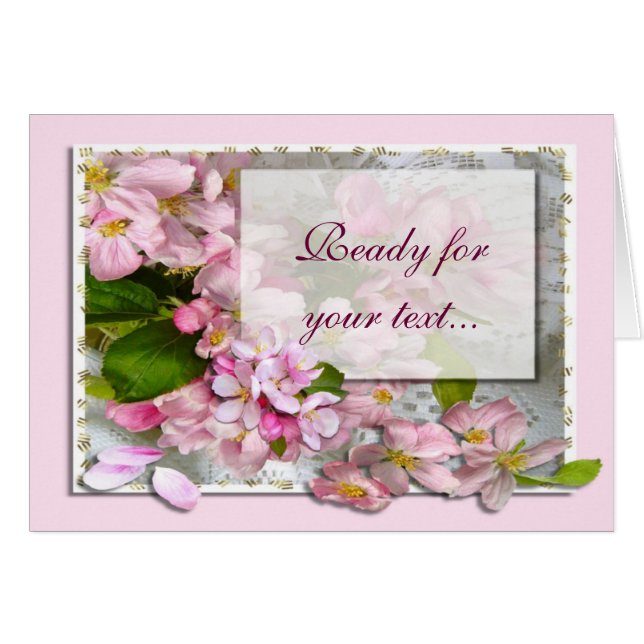 APPLE BLOSSOM ~ Card (Front Horizontal)