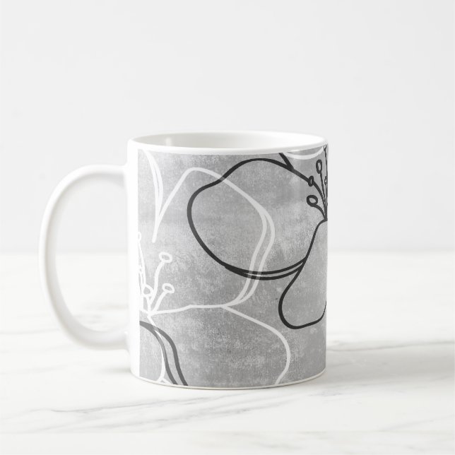 Apple Blossom Dream: Abstract Ornament Coffee Mug (Left)