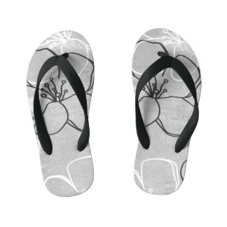 Apple Blossom Dream: Abstract Ornament Kid's Jandals
