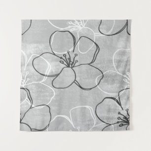 Apple Blossom Dream: Abstract Ornament Tapestry