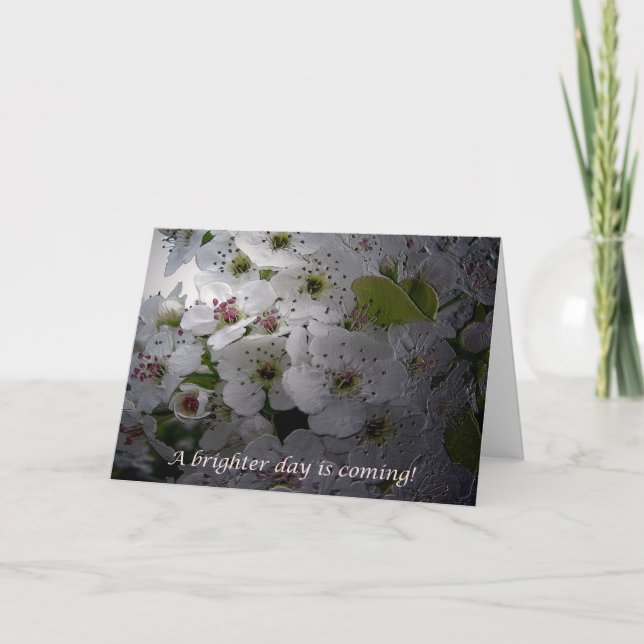 Apple Blossom Encouragement Card (Front)