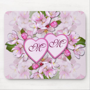 APPLE BLOSSOM ~ Monogram MousePad