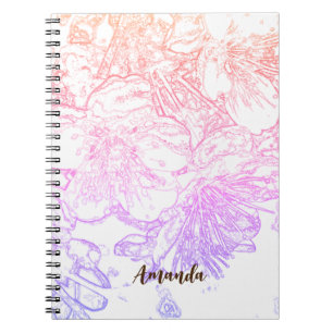 Apple blossom notebook