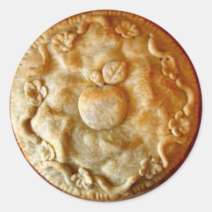 Apple Blossom Pie Classic Round Sticker