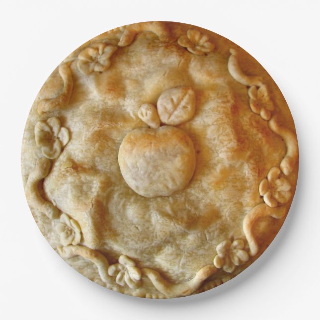 Apple Blossom Pie Paper Plate (Front)