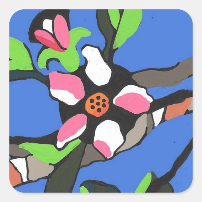 Apple Blossom Stickerr Square Sticker (Front)