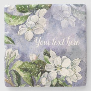 Apple blossom Stone Coaster
