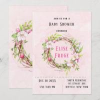 Apple Blossom Tree Wreath Girl Baby Shower