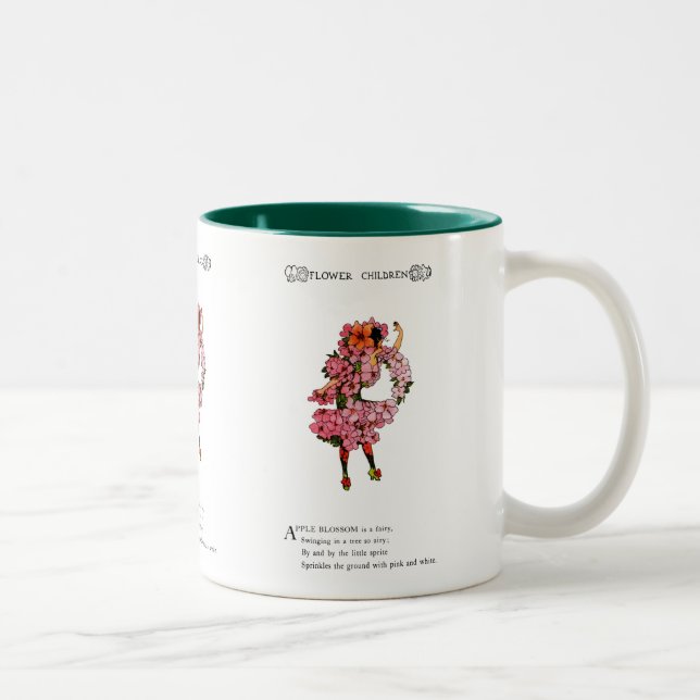 Apple Blossom Two-Tone Coffee Mug (Right)
