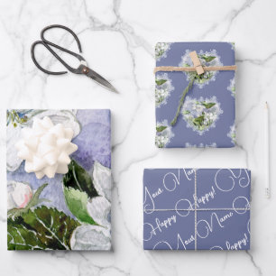 Apple blossom wrapping paper sheet