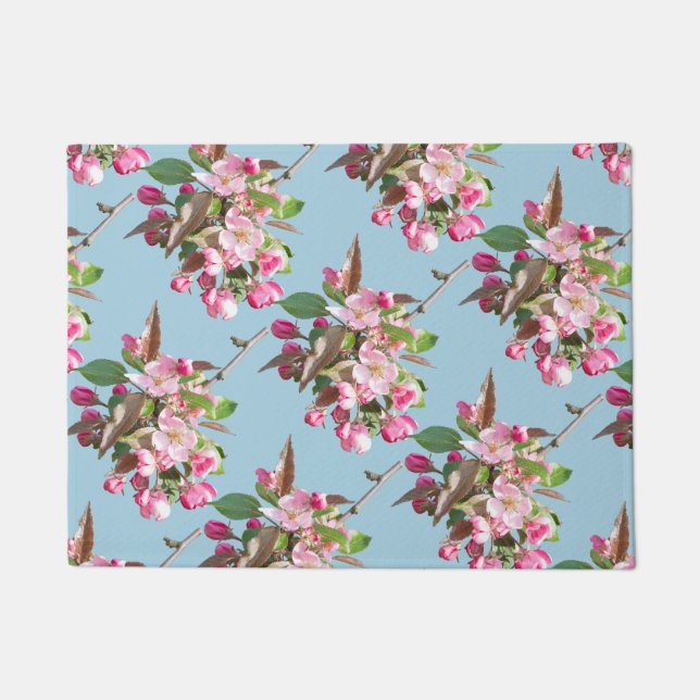 Apple Blossoms Branch Doormat (Front)