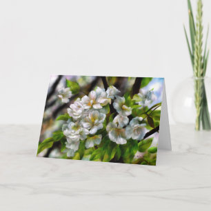 Apple Blossoms Holiday Card