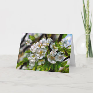 Apple Blossoms Holiday Card