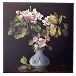 Apple Blossoms in a Vase Tile