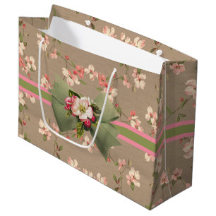 Apple Blossoms Large Gift Bag