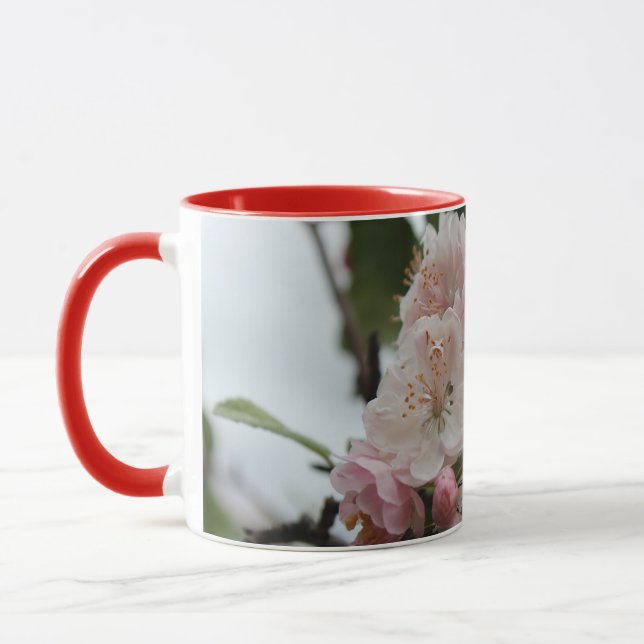 Apple blossoms spring is here mug (Left)