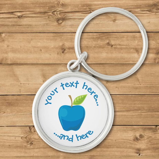 Apple Blue Key Ring (Creator Uploaded)