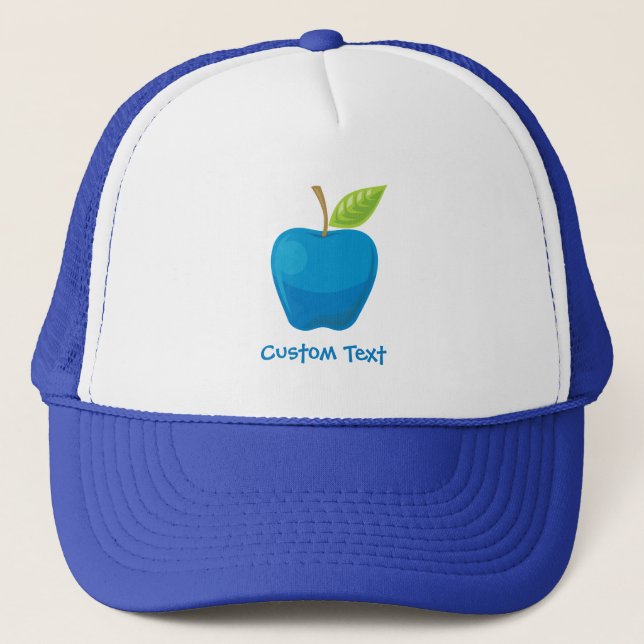 Apple Blue Trucker Hat (Front)