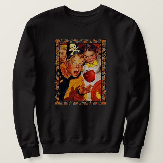 Apple Bobbing Dangers Sweatshirt (Design Front)