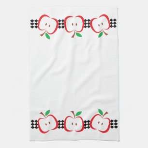 Apple Border Tea Towel